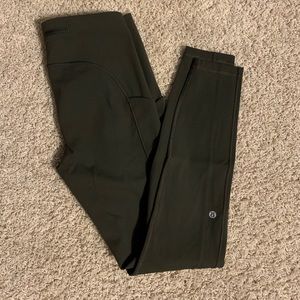 Lululemon army green leggings